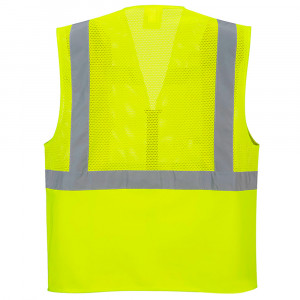 Vesta de semnalizare Portwest C496, galbenă. Photo 2